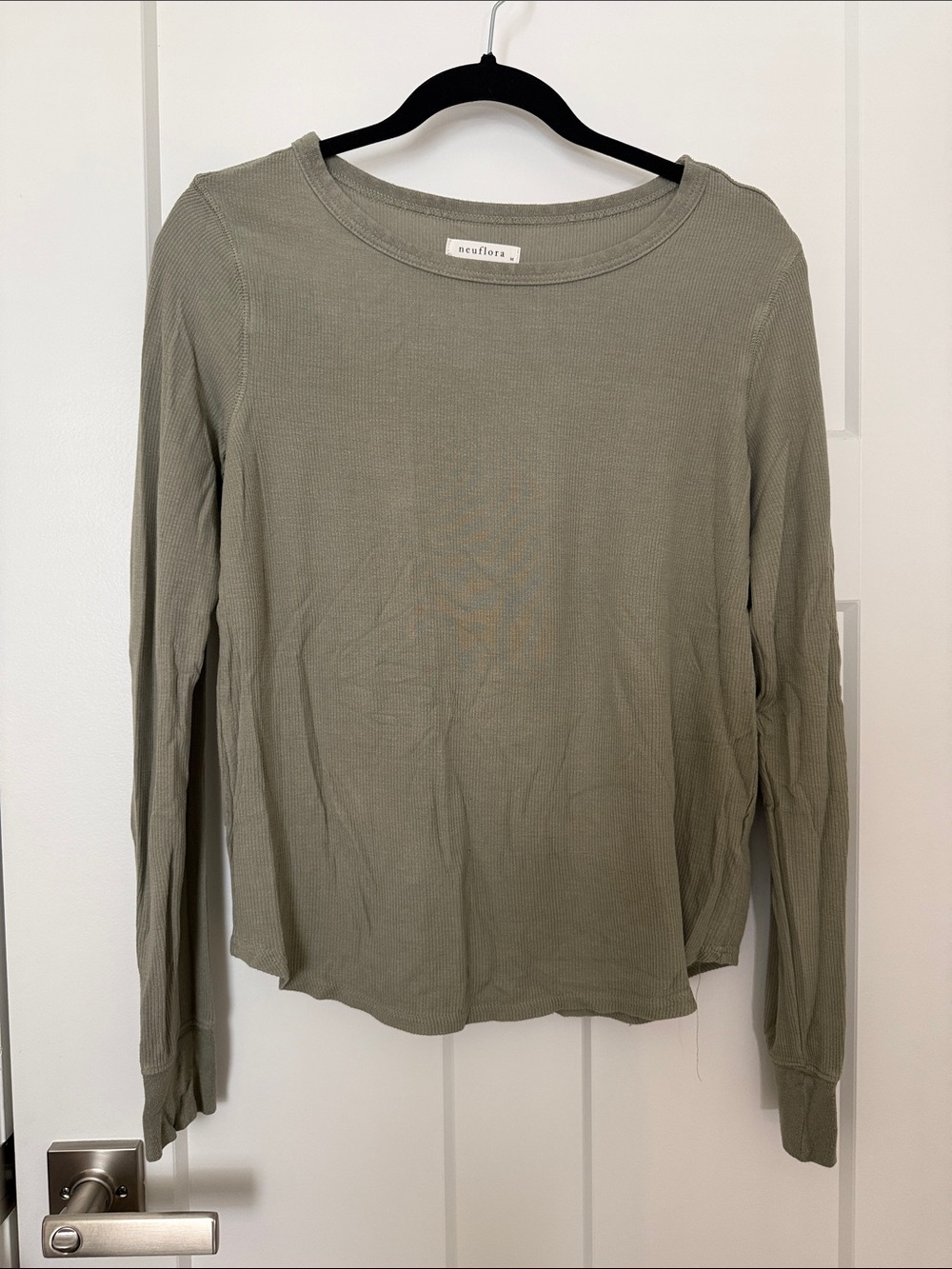 Neuflora Sage Long-Sleeve Ribbed Tee